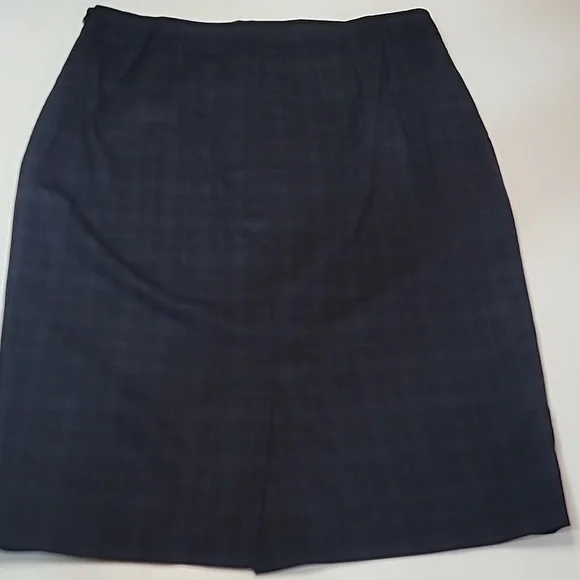 BROOKS BROTHERS Brookscool 100% Merino Wool Italy Portugal Knee Pencil  Plaid - Picture 8 of 9